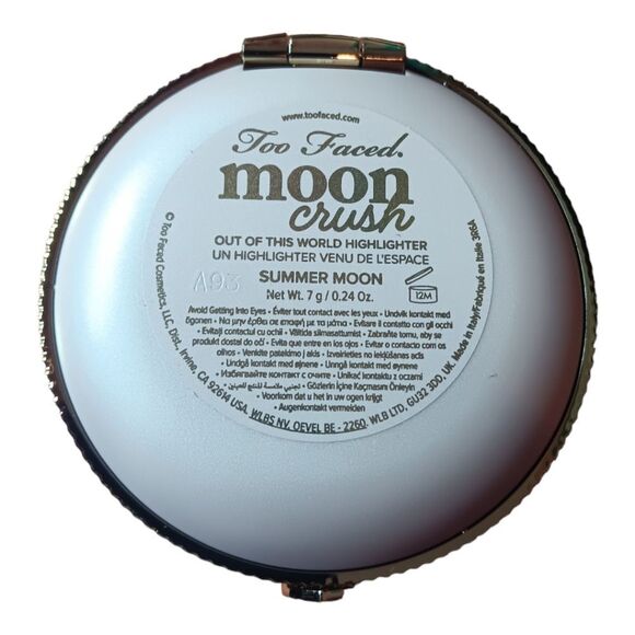 Too Faced Moon Crush Out of This World Highlighter Summer Moon New In the Box - Picture 3 of 13